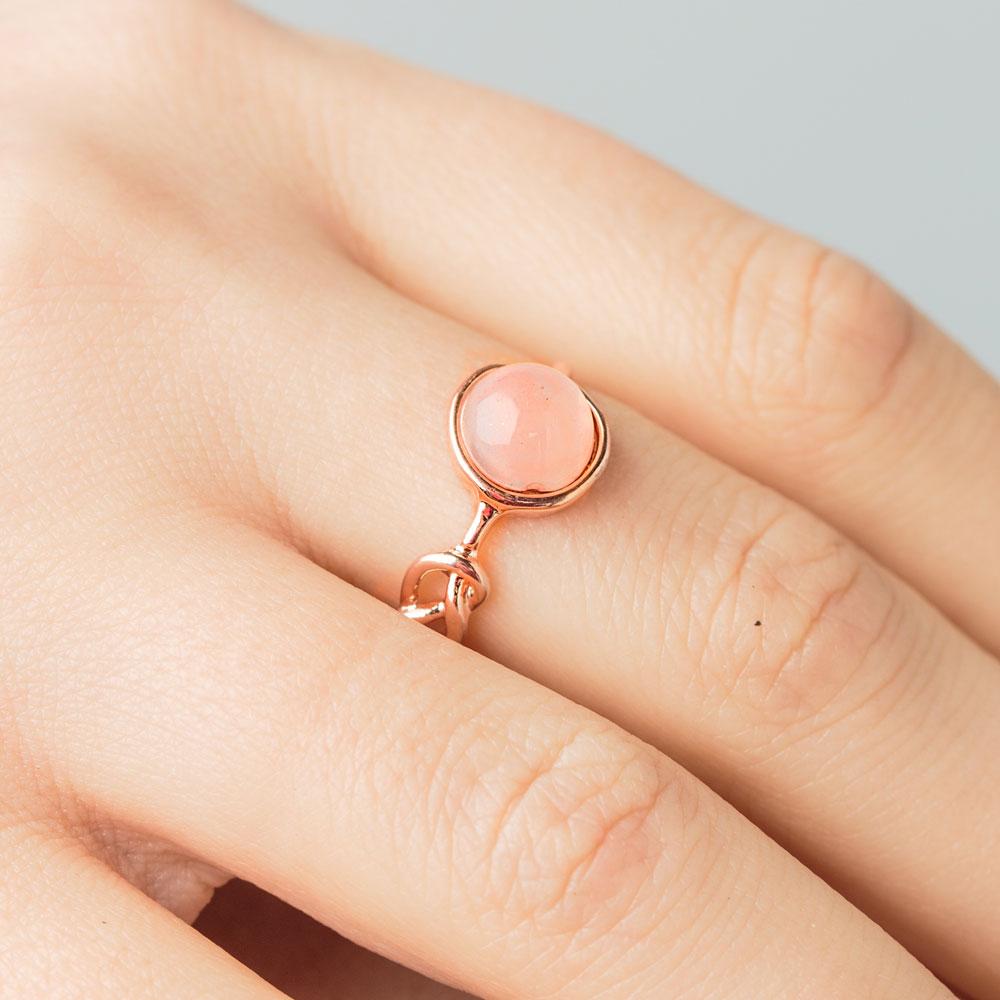 Pink Moonstone Ring