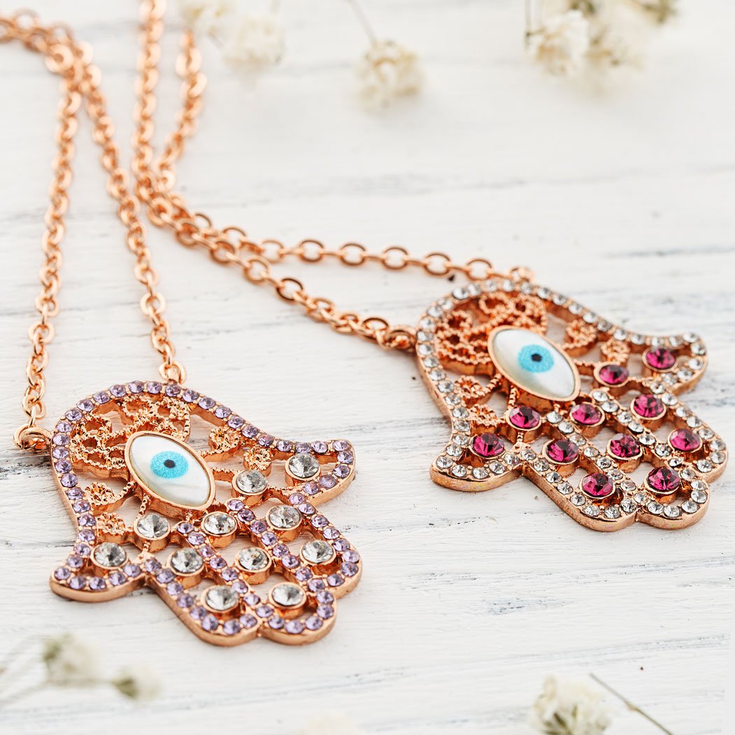 Hamsa Eye Necklace