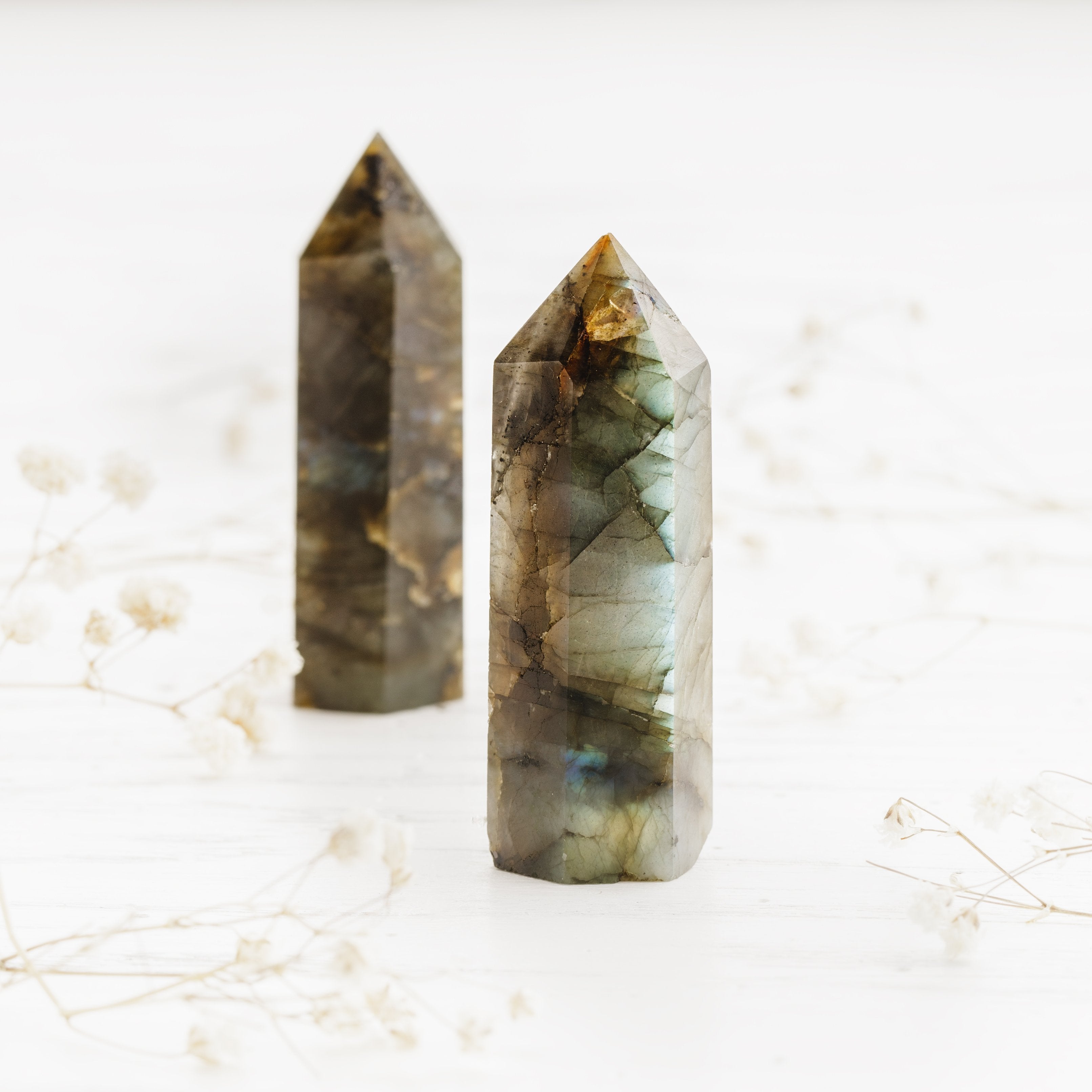 High quality Labradorite Point 772g