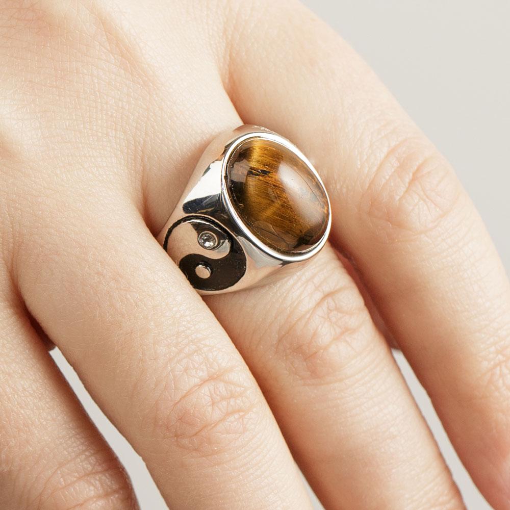 Tiger´s Eye Silver Ring-1858FI | Juwelo