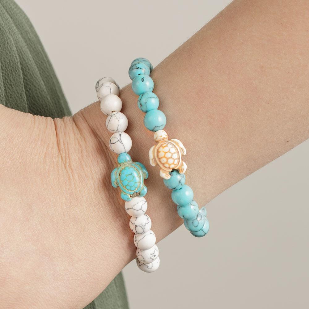 Good Luck Unisex Crystal Bracelet || Turquoise White Turquoise - Shop  C.R.E. Bracelets - Pinkoi