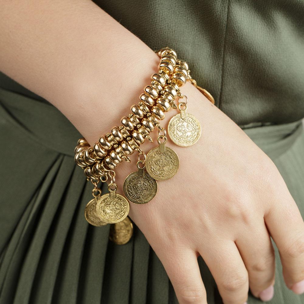 Turkish Coin Bracelet for Women Man Fashion Cheap Bracelets Ethiopian  Jewelry Vintage Classic Coin String Bracelet