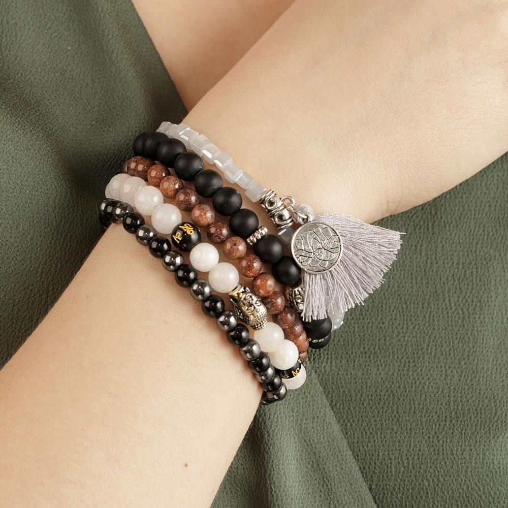 Buddha & Lotus Bracelet Set