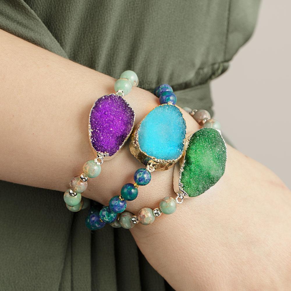 Oceanic Druzy Bracelets