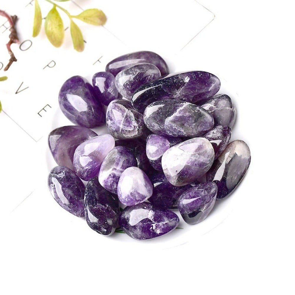 Polished Purple Amethyst Stones