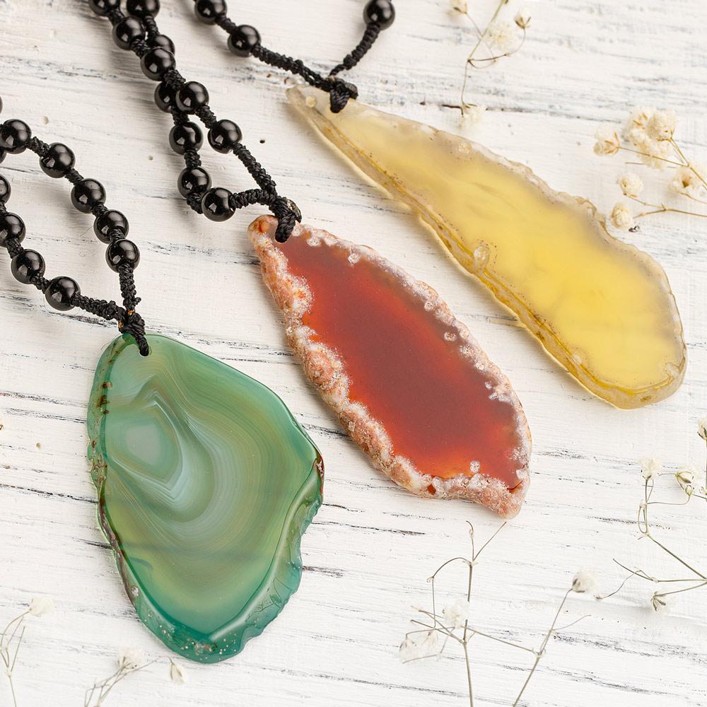 Agate Slice Necklace