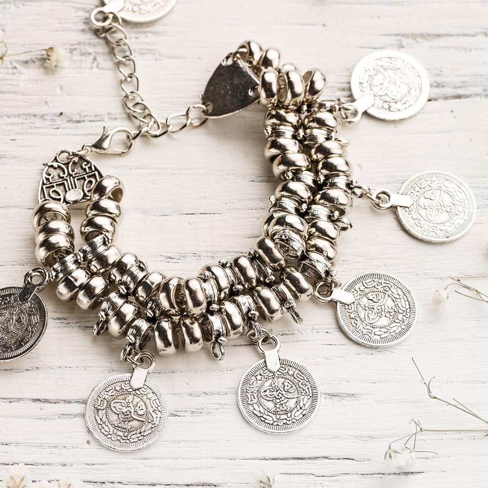 Heavy Thick Coin Native American Sterling Silver Coin Bracelet – Nativo Arts