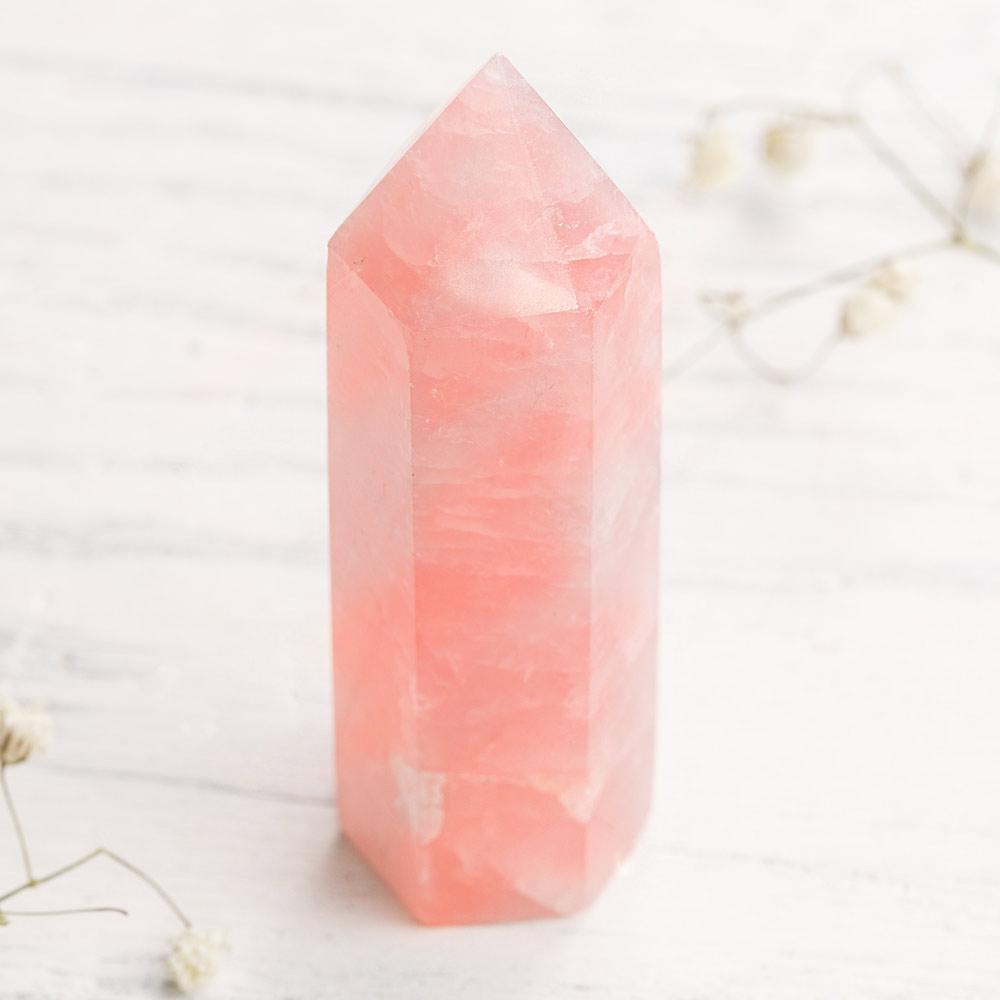 Rose Quartz Crystal Point