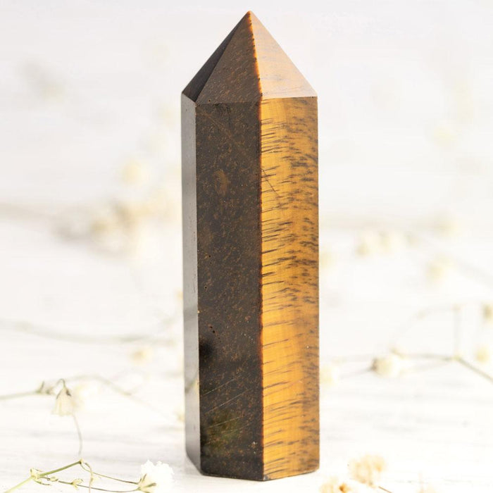 Natural Tiger's Eye Crystal Wand