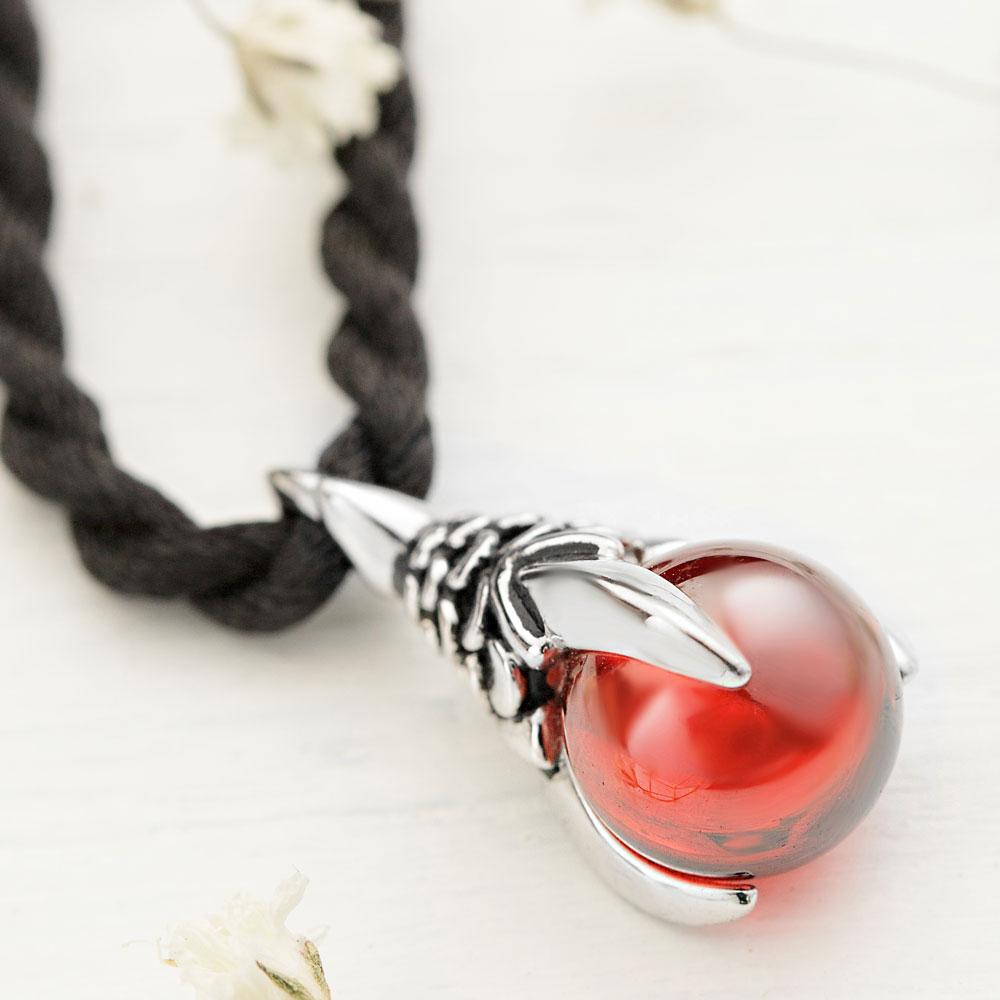 Buy Dragons Claw Crystal Ball Pendant Necklace Stainless Steel Online in  India - Etsy