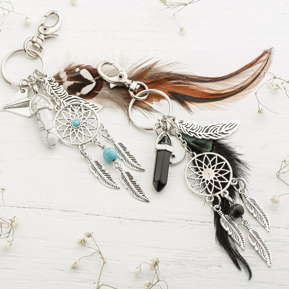 Bohemian Dream Catcher Keychain