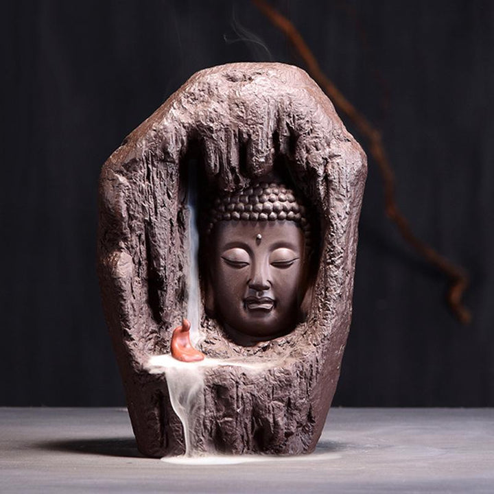 Monk Buddha Waterfall Backflow Incense Burner – MindfulSouls