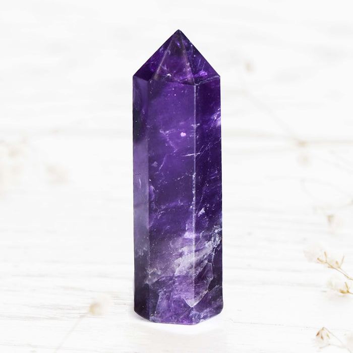 Natural Amethyst Quartz Crystal Point