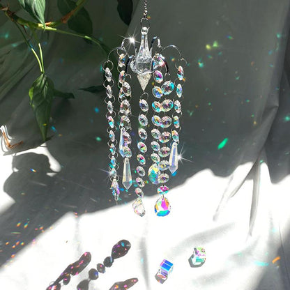 Crystal Prism Glass Wind Chimes
