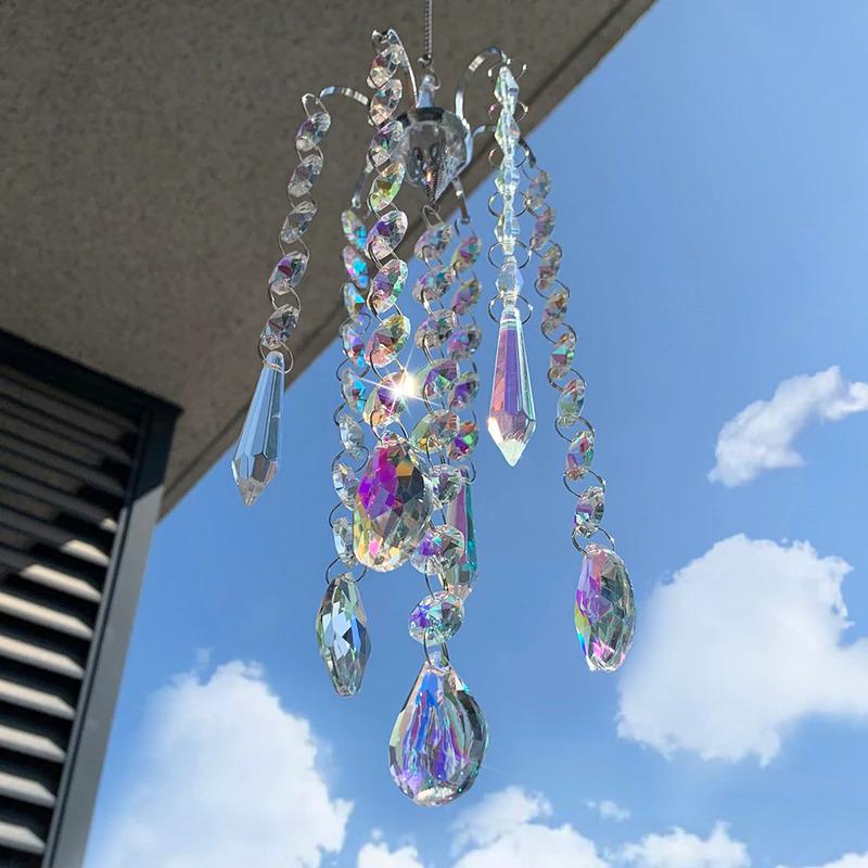 Crystal Prism Glass Wind Chimes