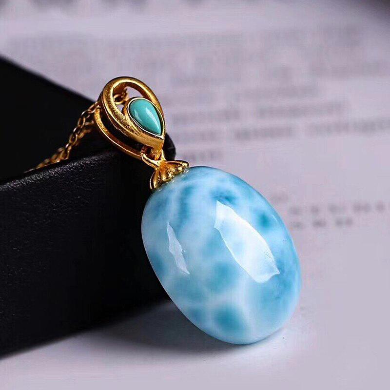 Larimar Ocean Drop Necklace