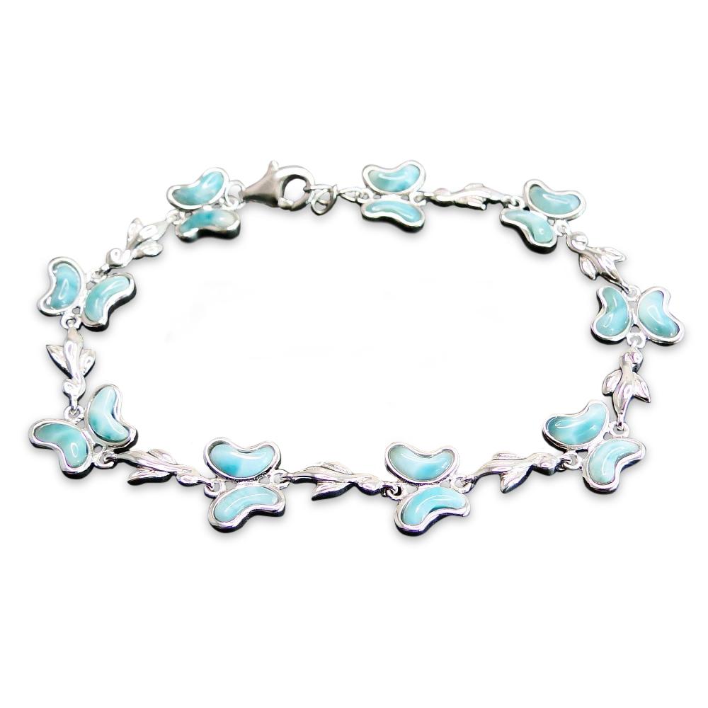 Larimar Butterfly Bracelet