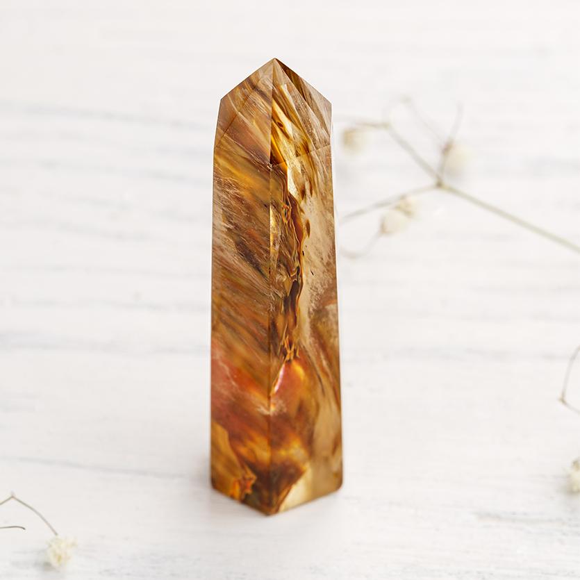 Mars Quartz Crystal Wand