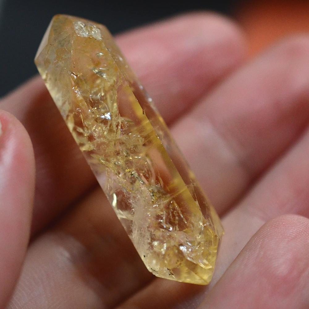 Polished Citrine Double Terminated Point